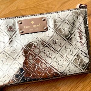 Kate Spade ♠️ Emerald Avenue Metallic Gold Crossbody Logo Side Bag